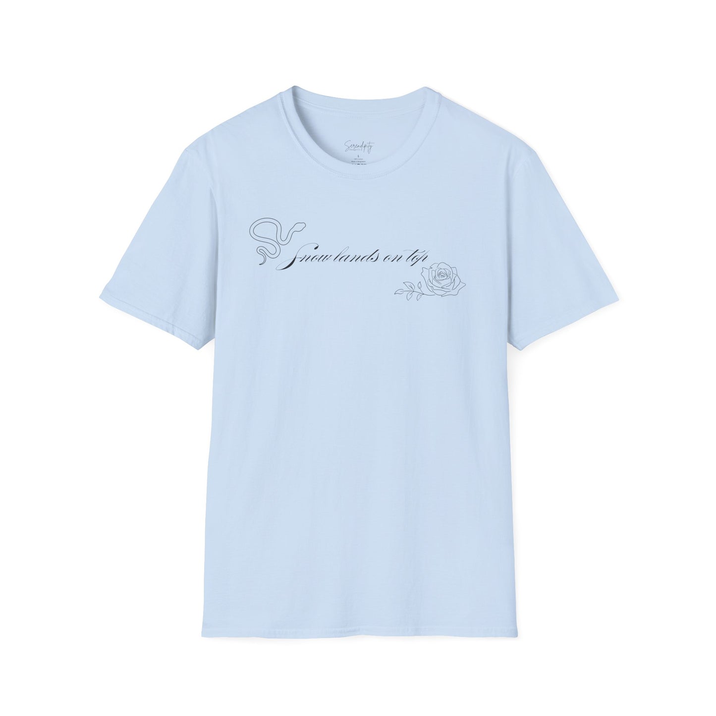 Snow Lands On Top Soft Style Tee