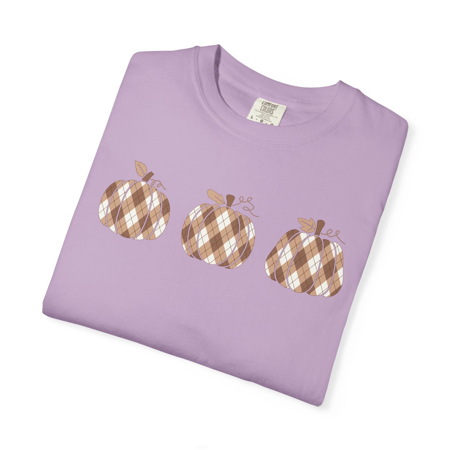Plaid Pumpkins Comfort Colors Tee