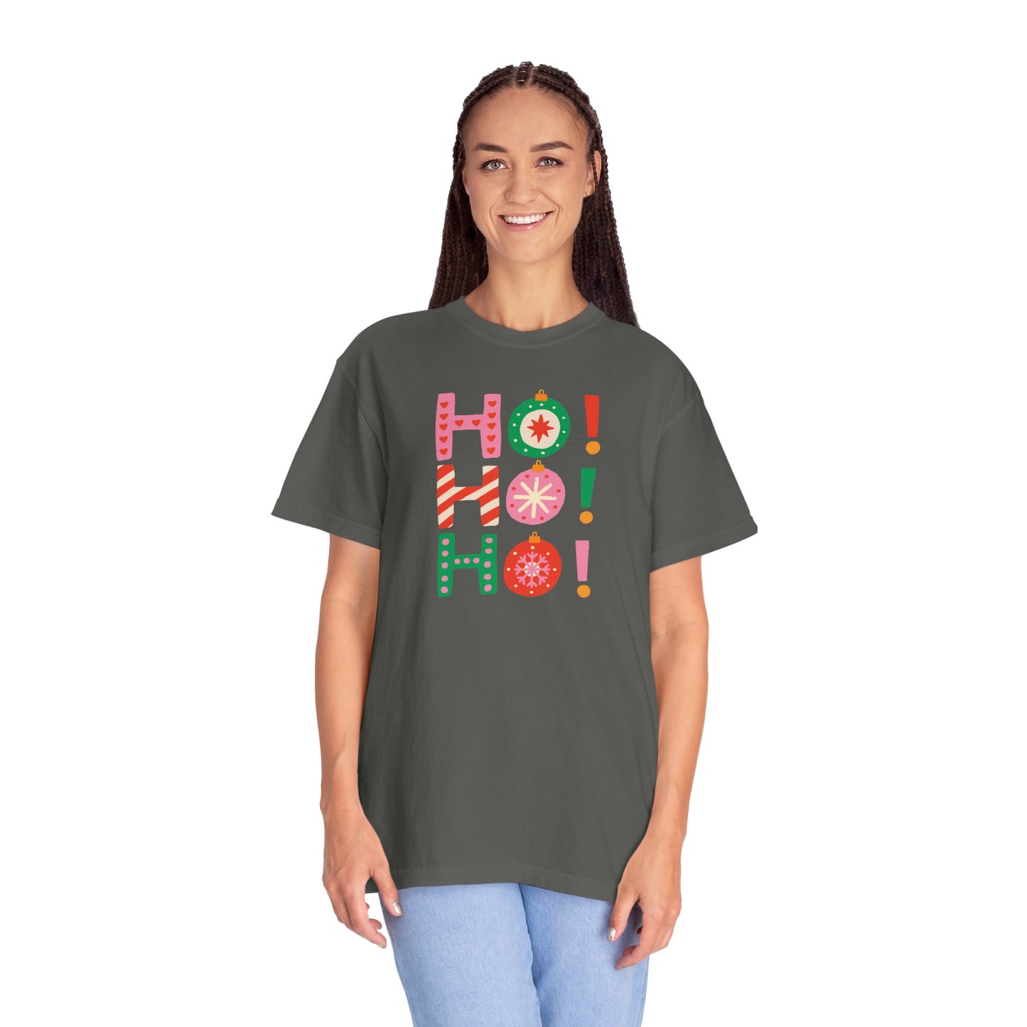 Ho Ho Ho Ornaments Comfort Colors Tee