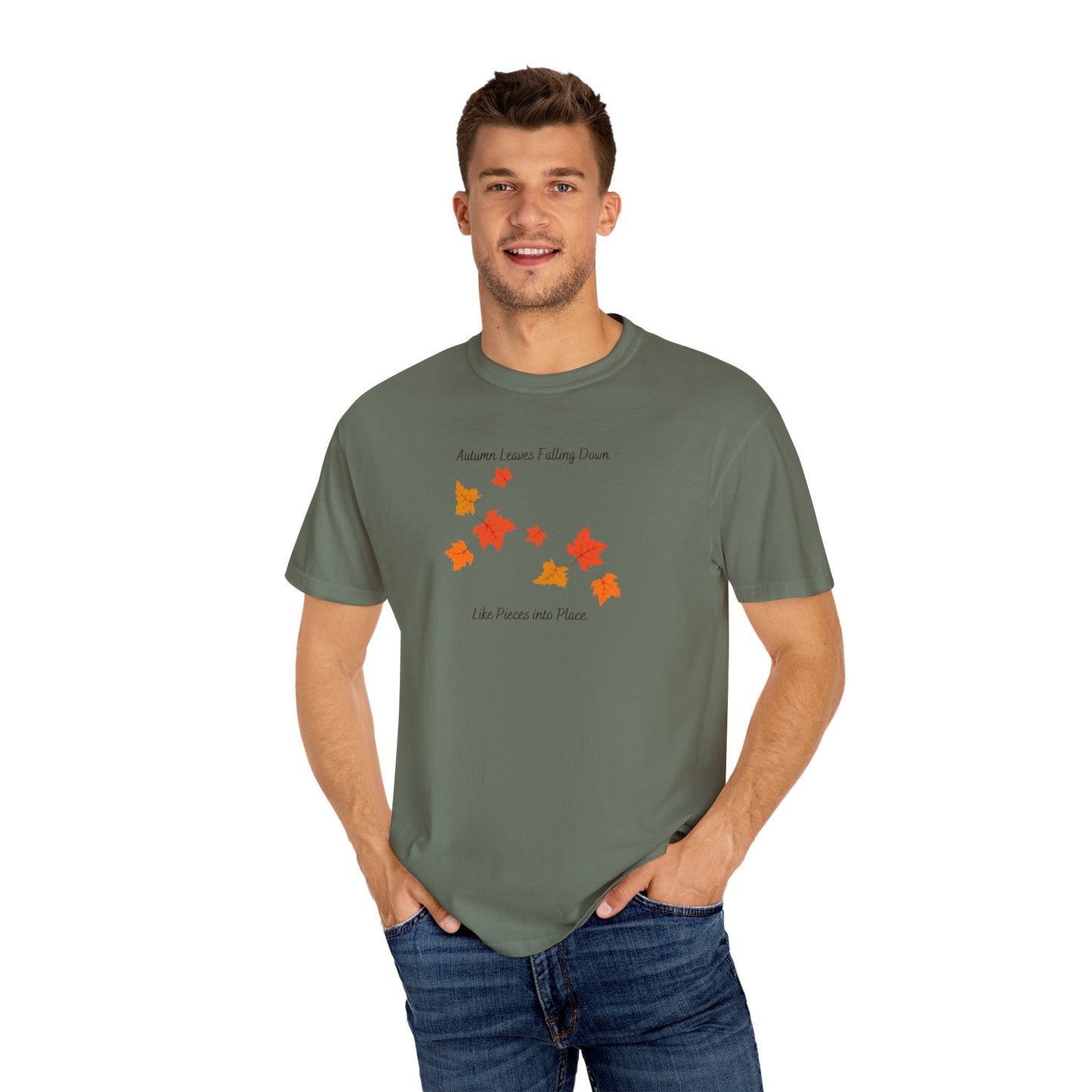 Autumn Leaves Falling Down Comfort Colors Tee