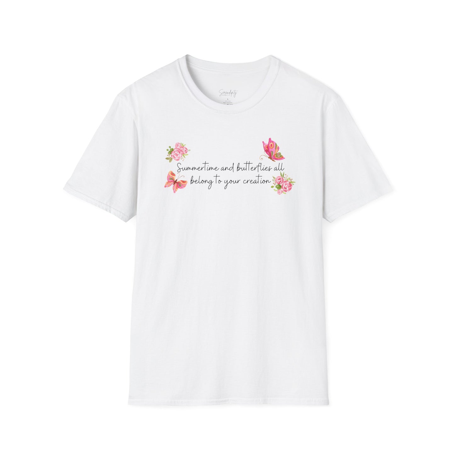Summertime & Butterflies Soft Style Tee
