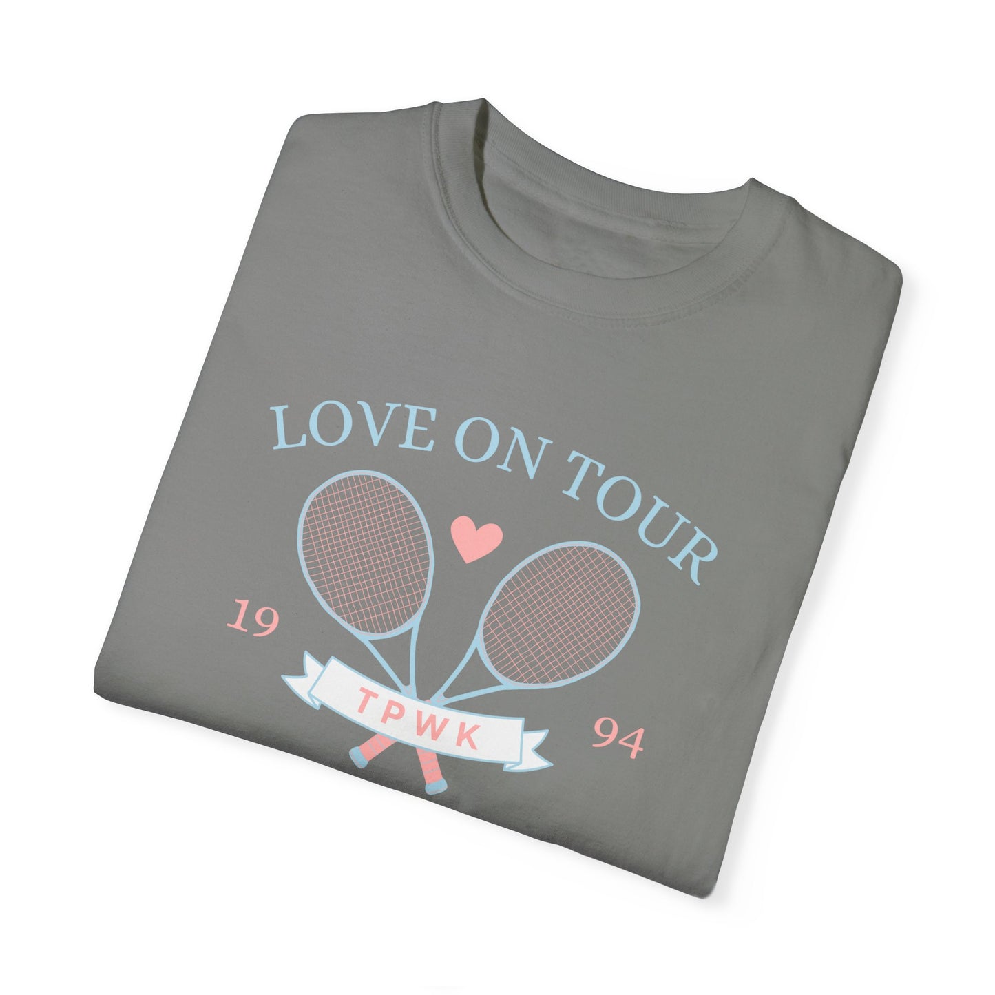 Love On Tour Tennis Club Comfort Colors Tee