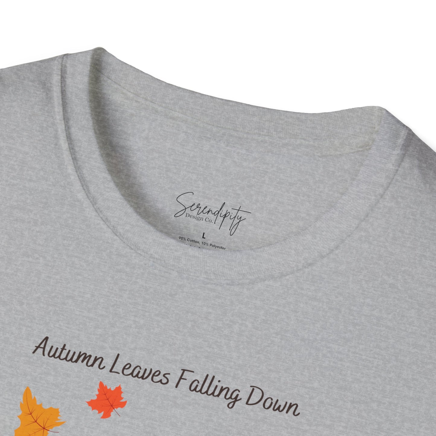 Autumn Leaves Falling Down Soft Style Tee