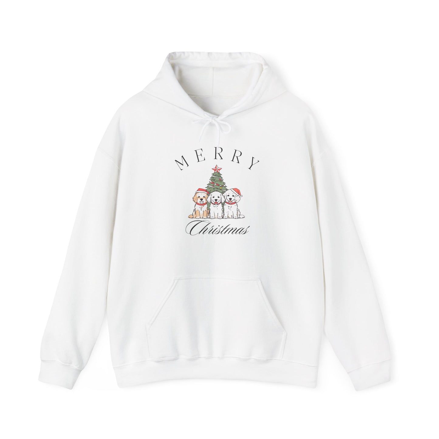 Merry Christmas Puppies Unisex Hoodie