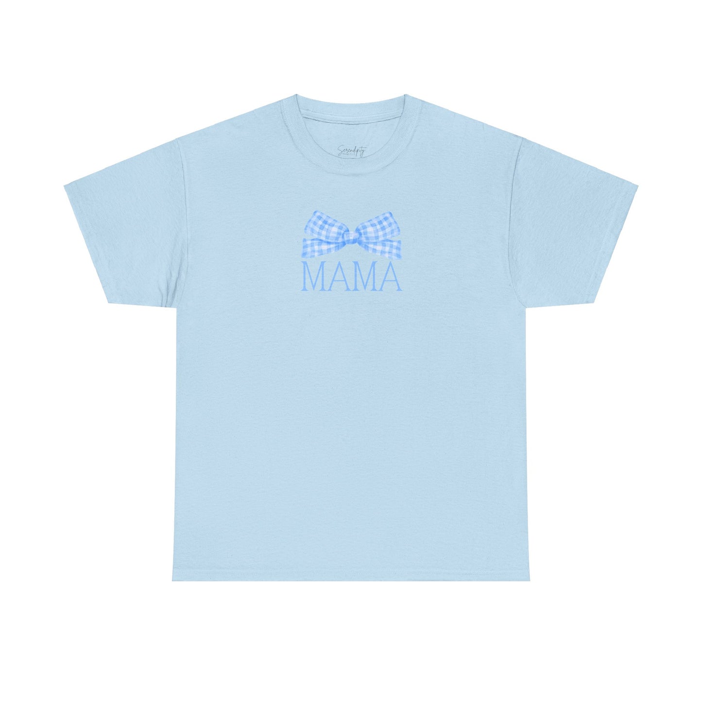 Mama Blue Bow Unisex Tee