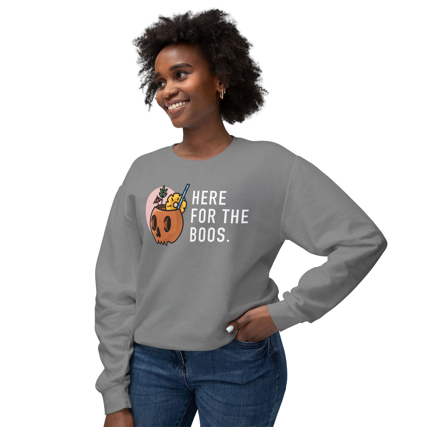 Here For The Boos Comfort Colors Sweatshirt