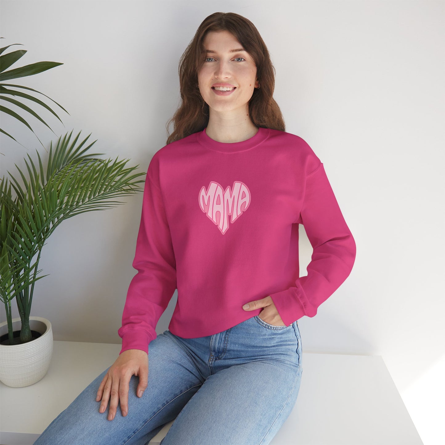 Mama Heart Unisex Crewneck