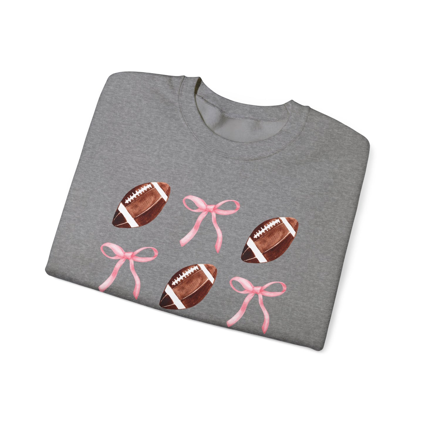 Football Bows Unisex Crewneck