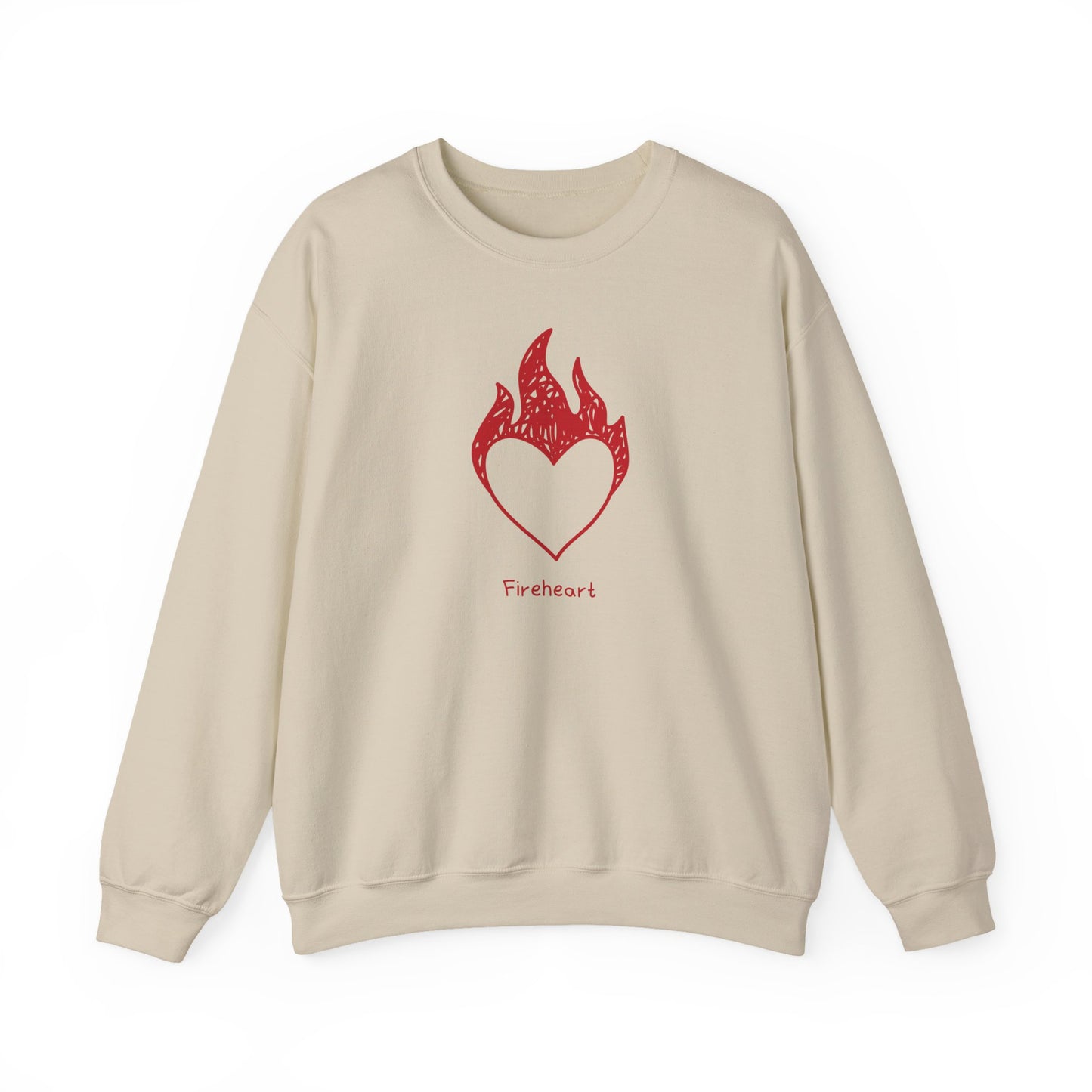 Fireheart Hand-drawn Crewneck Sweatshirt