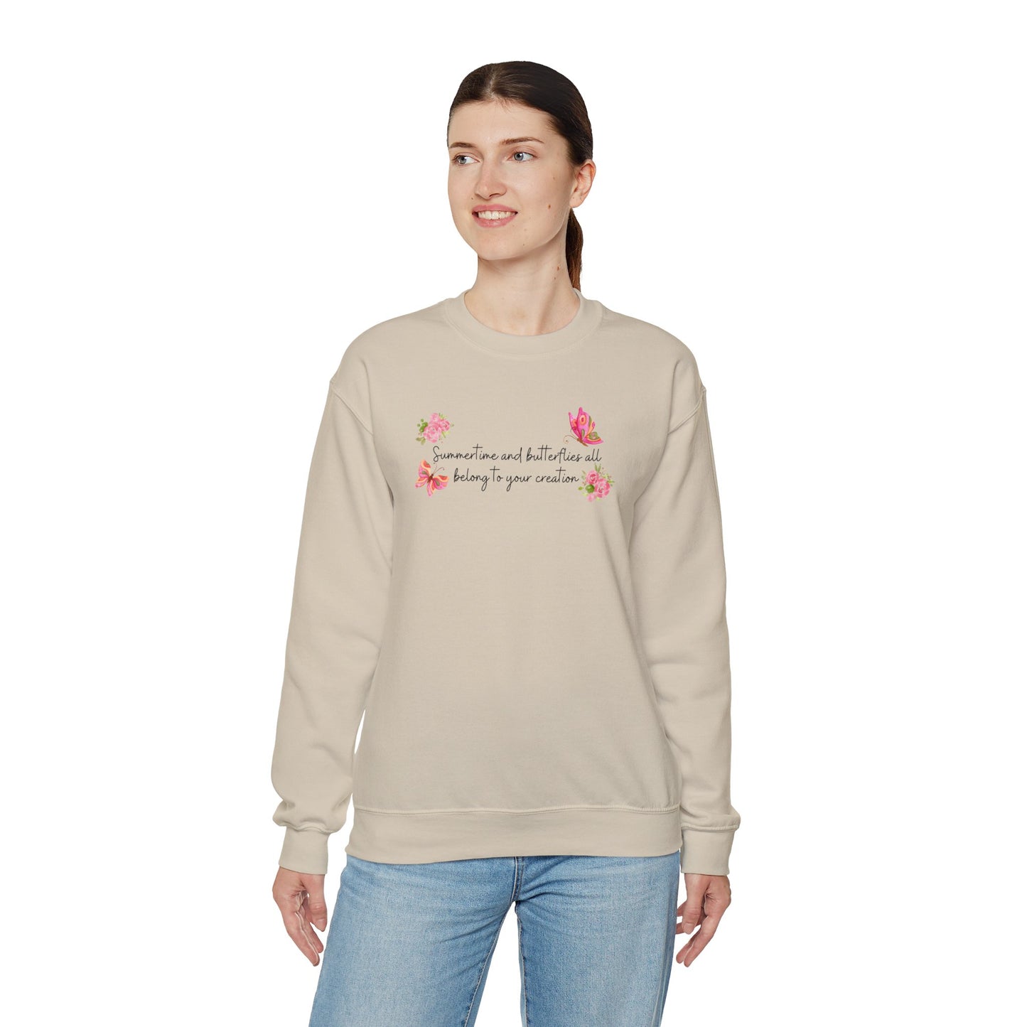 Summertime & Butterflies Unisex Crewneck