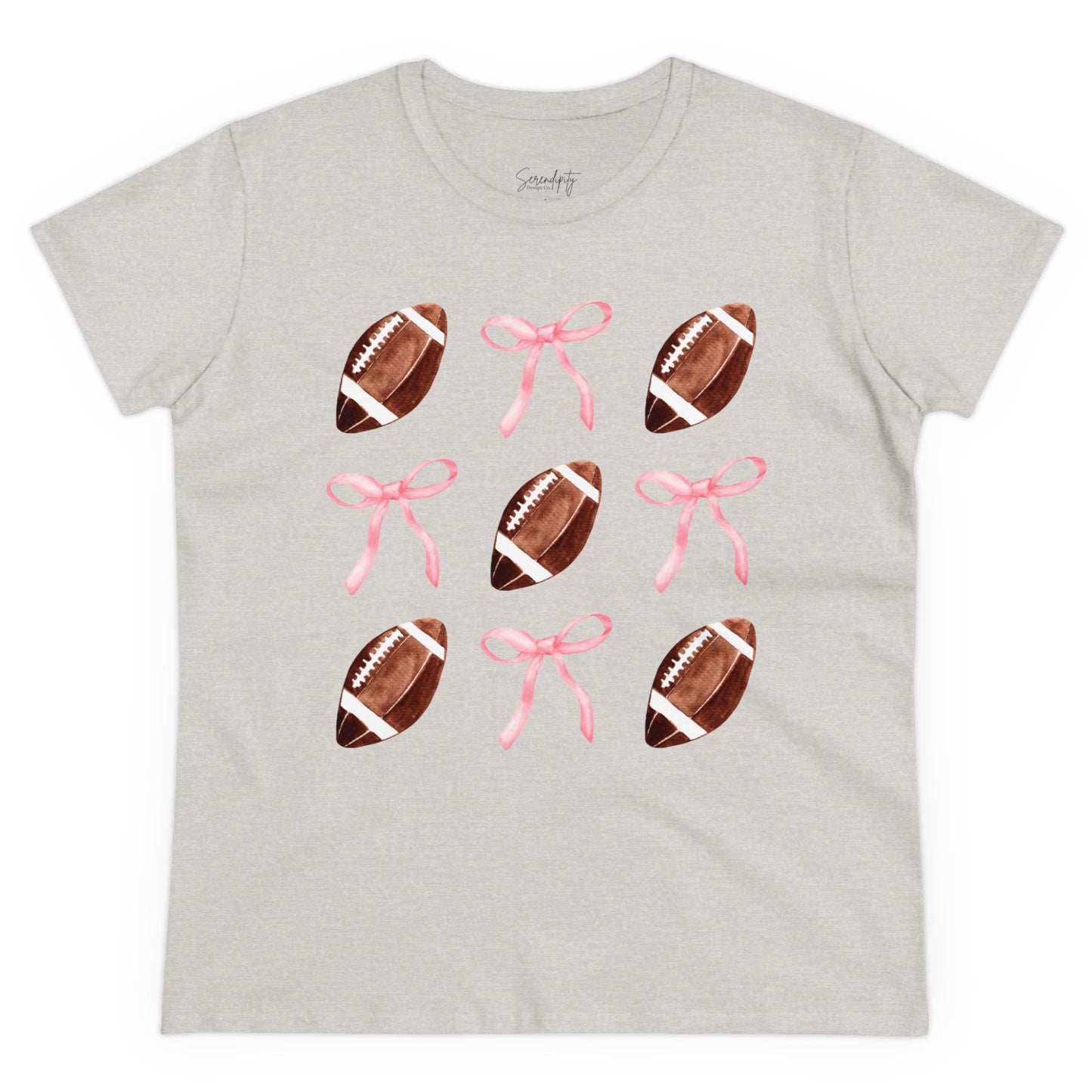 Football Bows Baby Tee