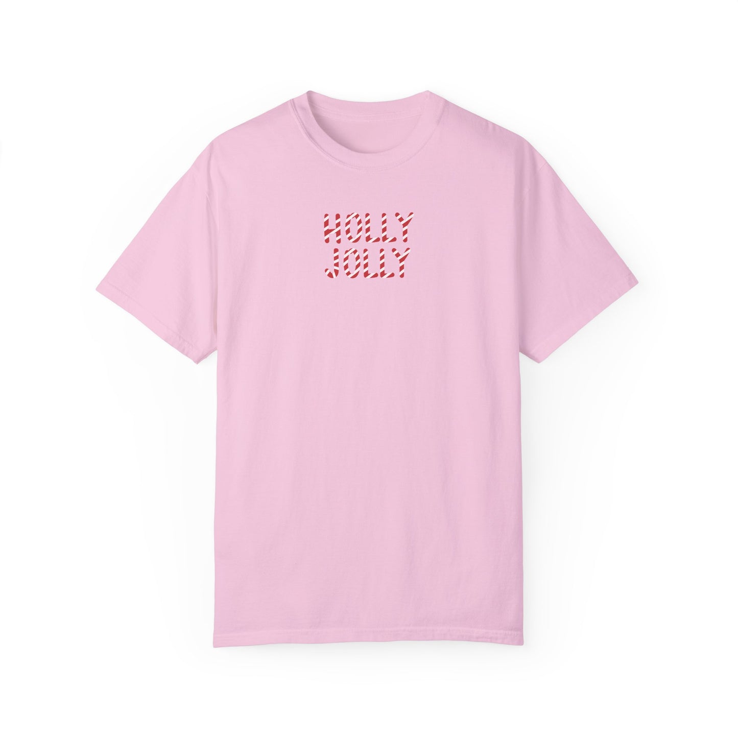 Holly Jolly Candy Cane Comfort Colors Tee