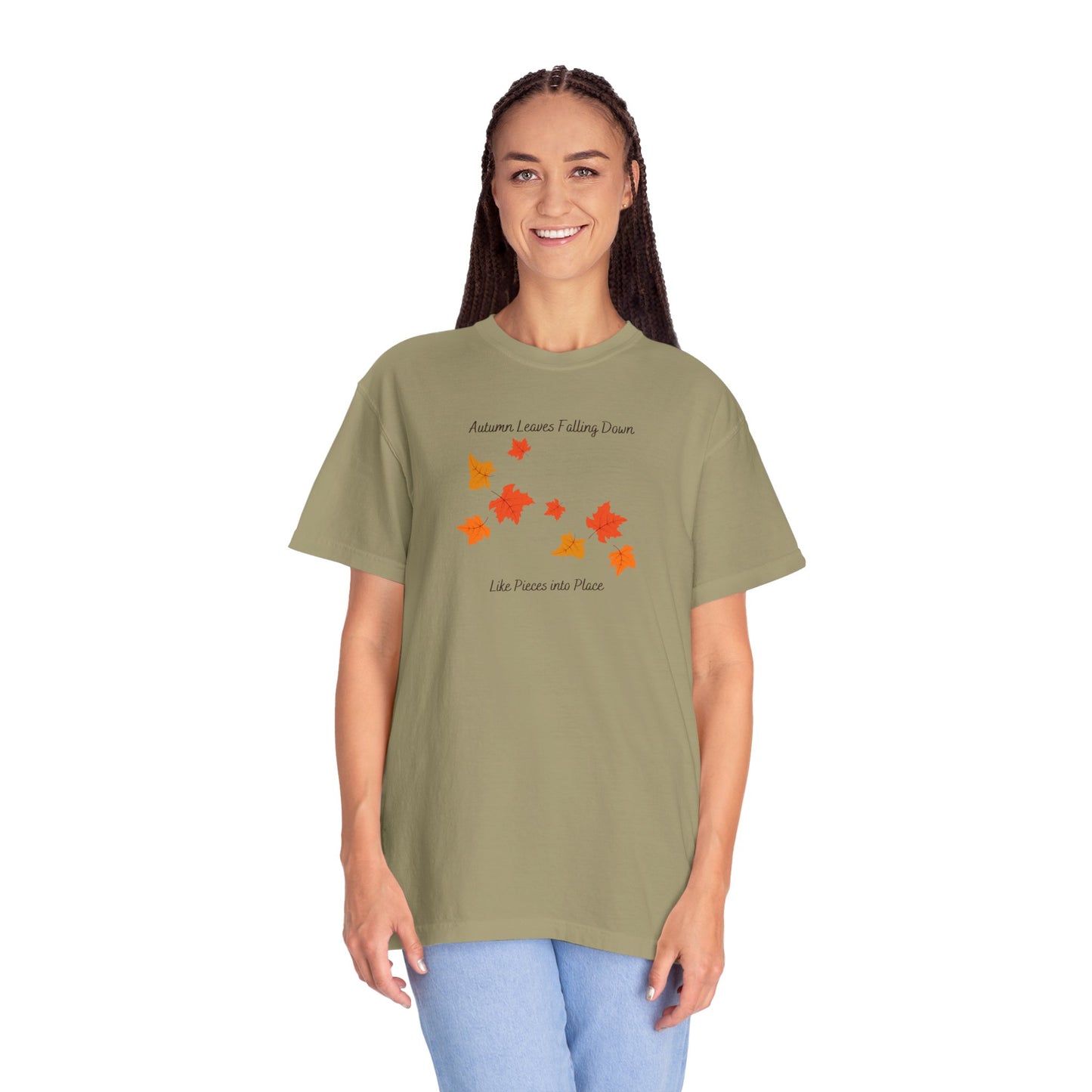 Autumn Leaves Falling Down Comfort Colors Tee