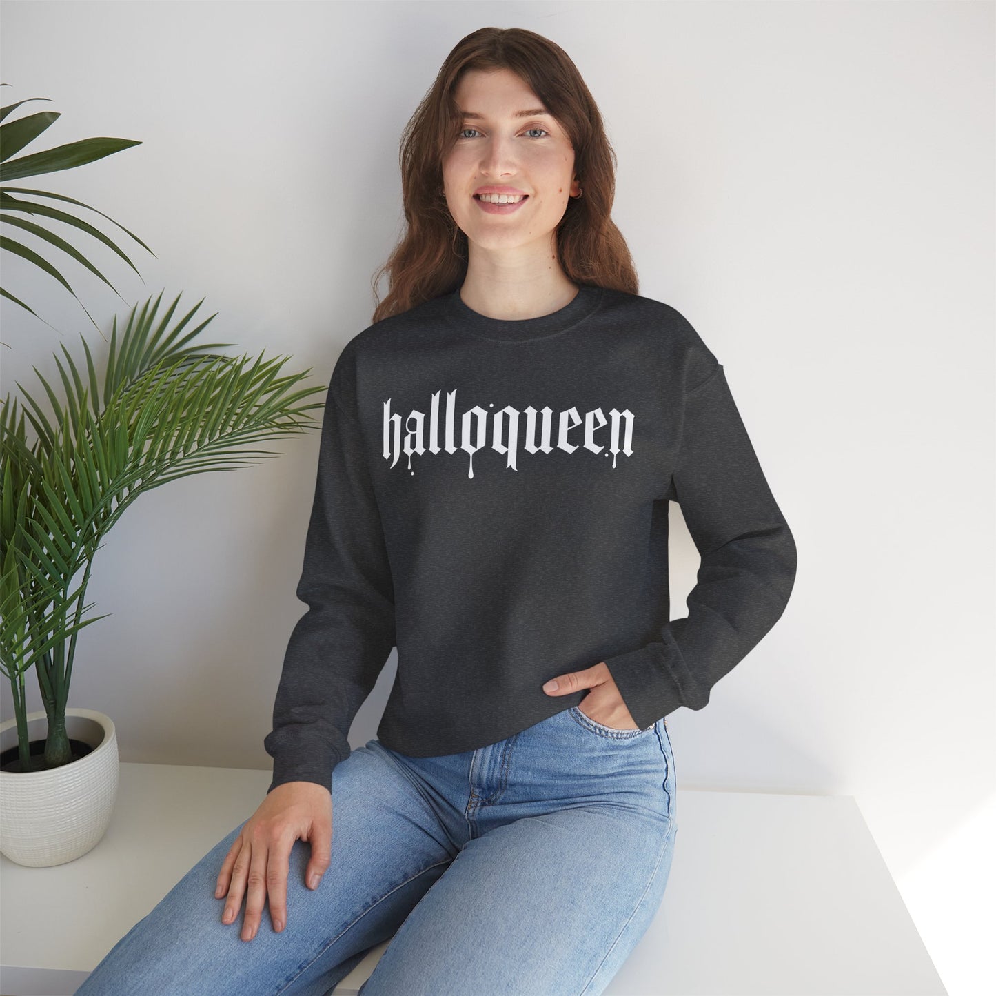 Halloqueen Crewneck Sweatshirt