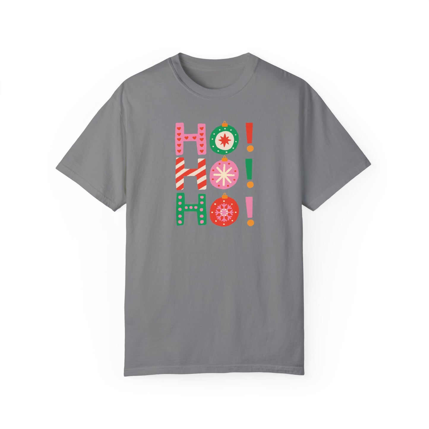 Ho Ho Ho Ornaments Comfort Colors Tee