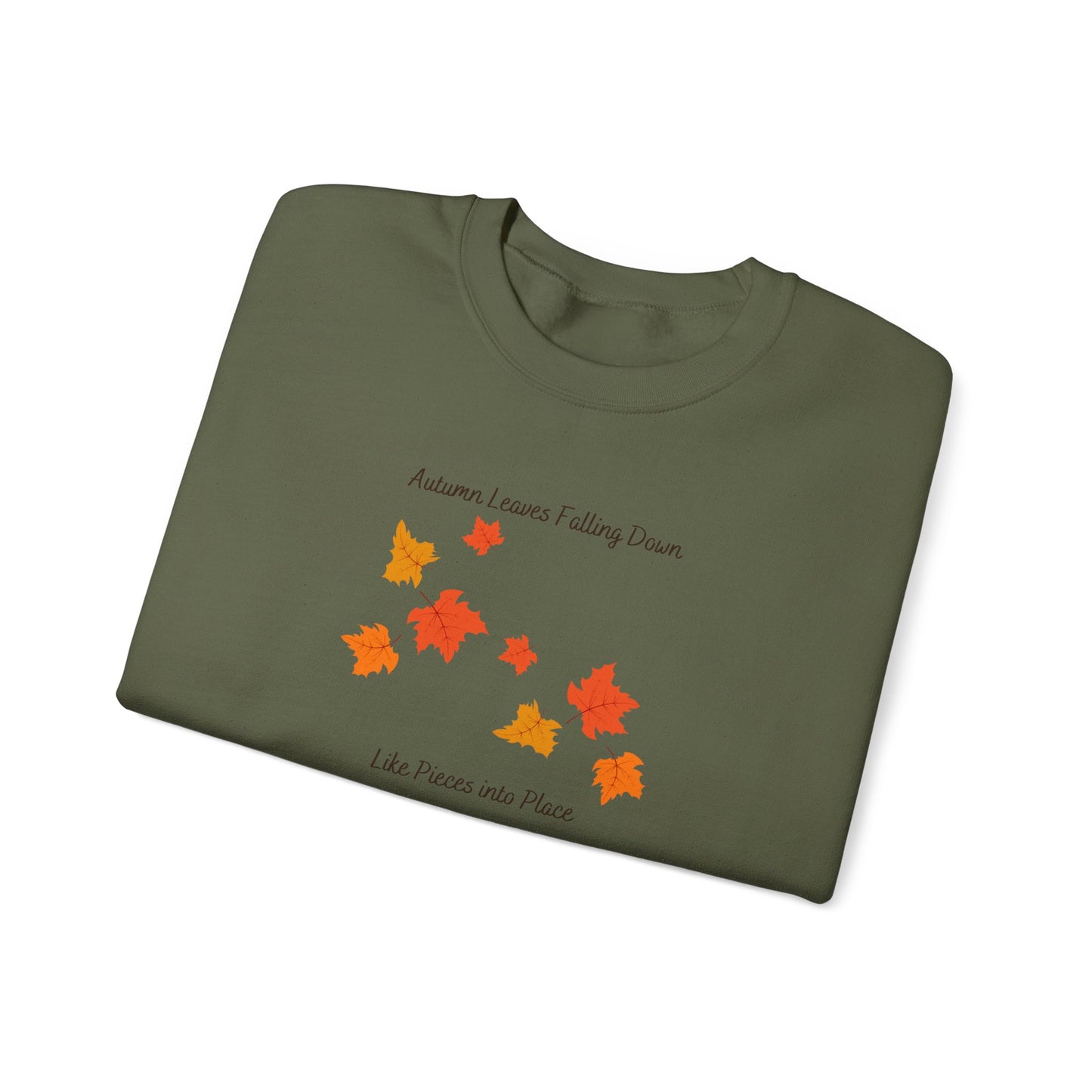 Autumn Leaves Falling Down Crewneck Sweatshirt