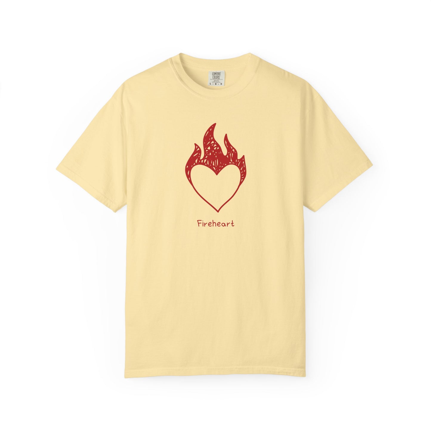 Fireheart Hand-drawn Comfort Colors Tee