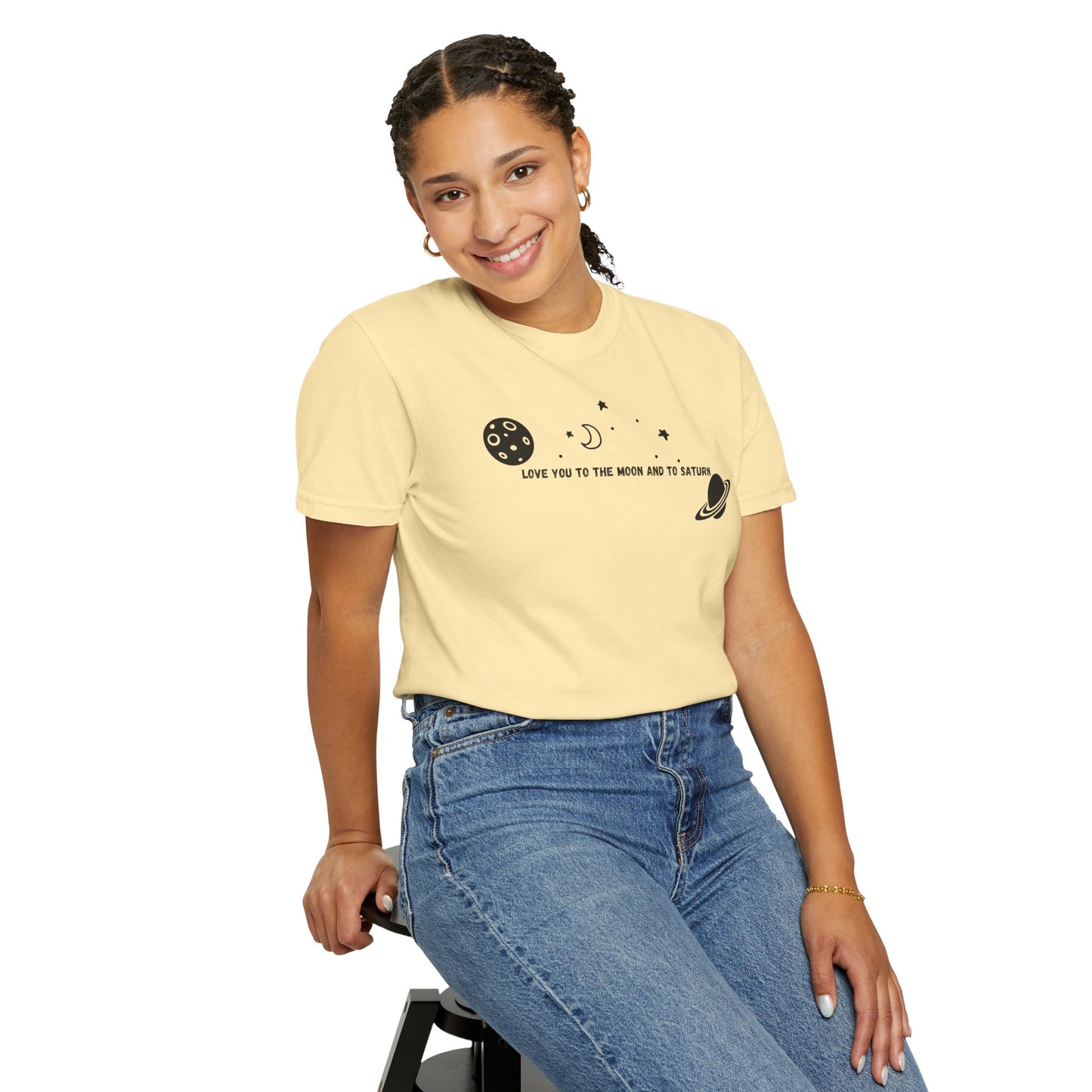 Love You to the Moon and to Saturn Comfort Colors Tee