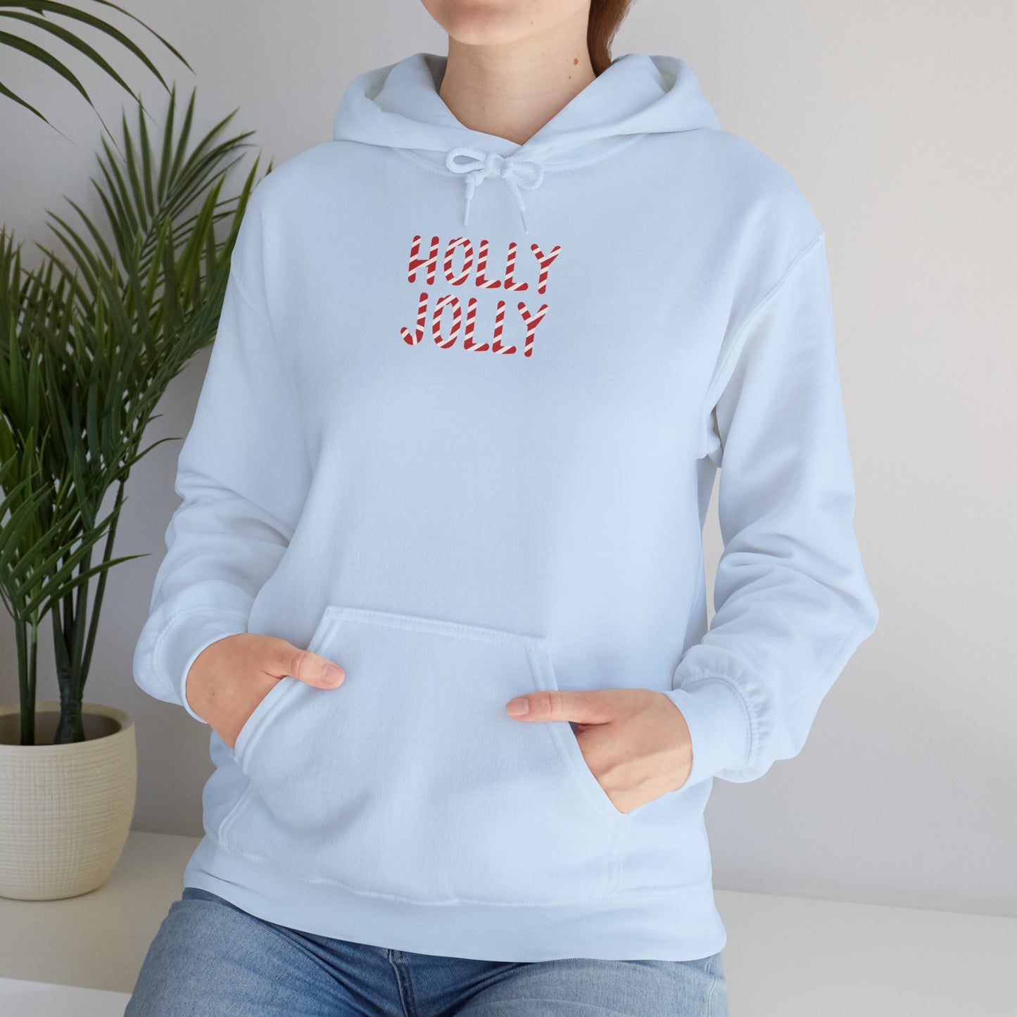 Holly Jolly Candy Cane Unisex Hoodie