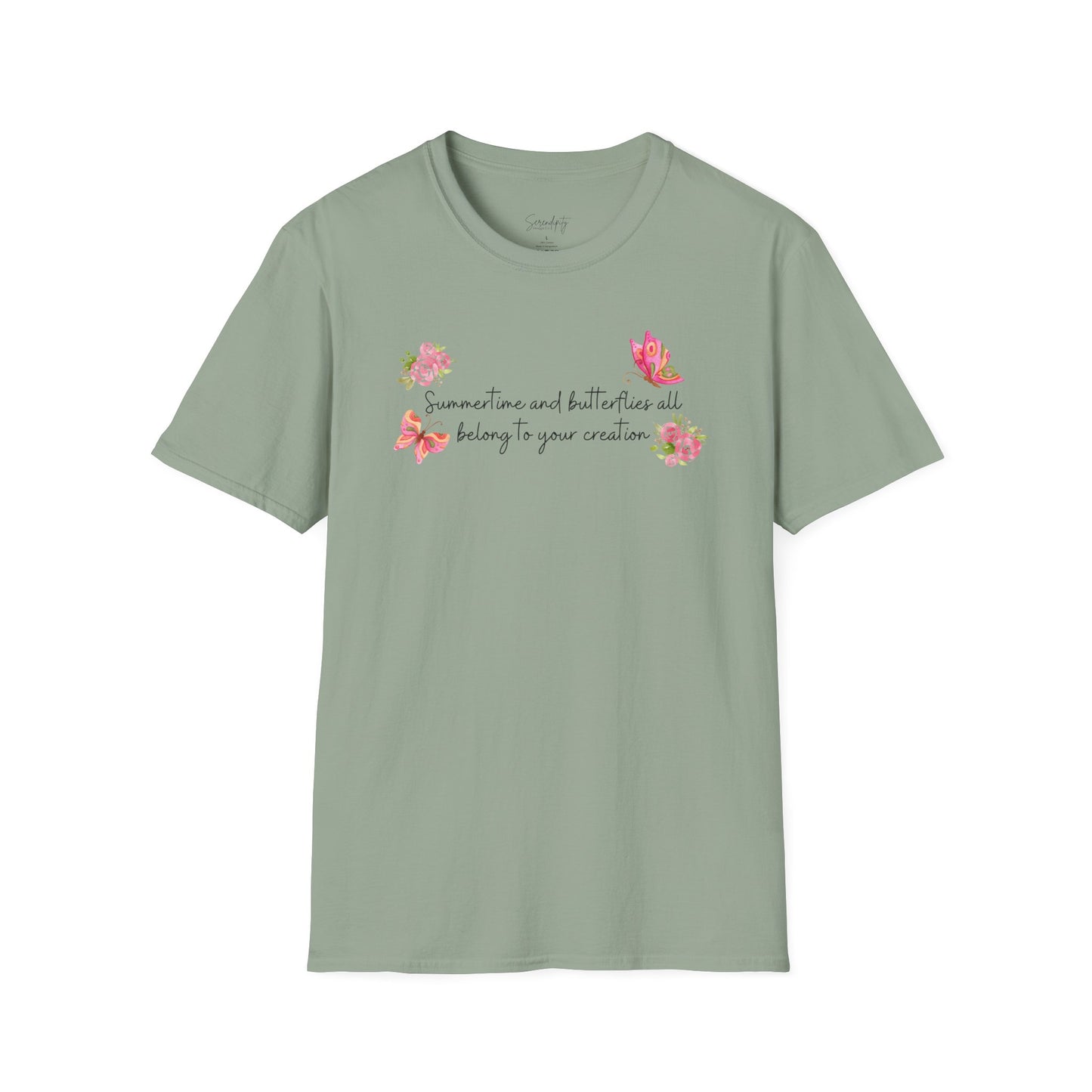 Summertime & Butterflies Soft Style Tee