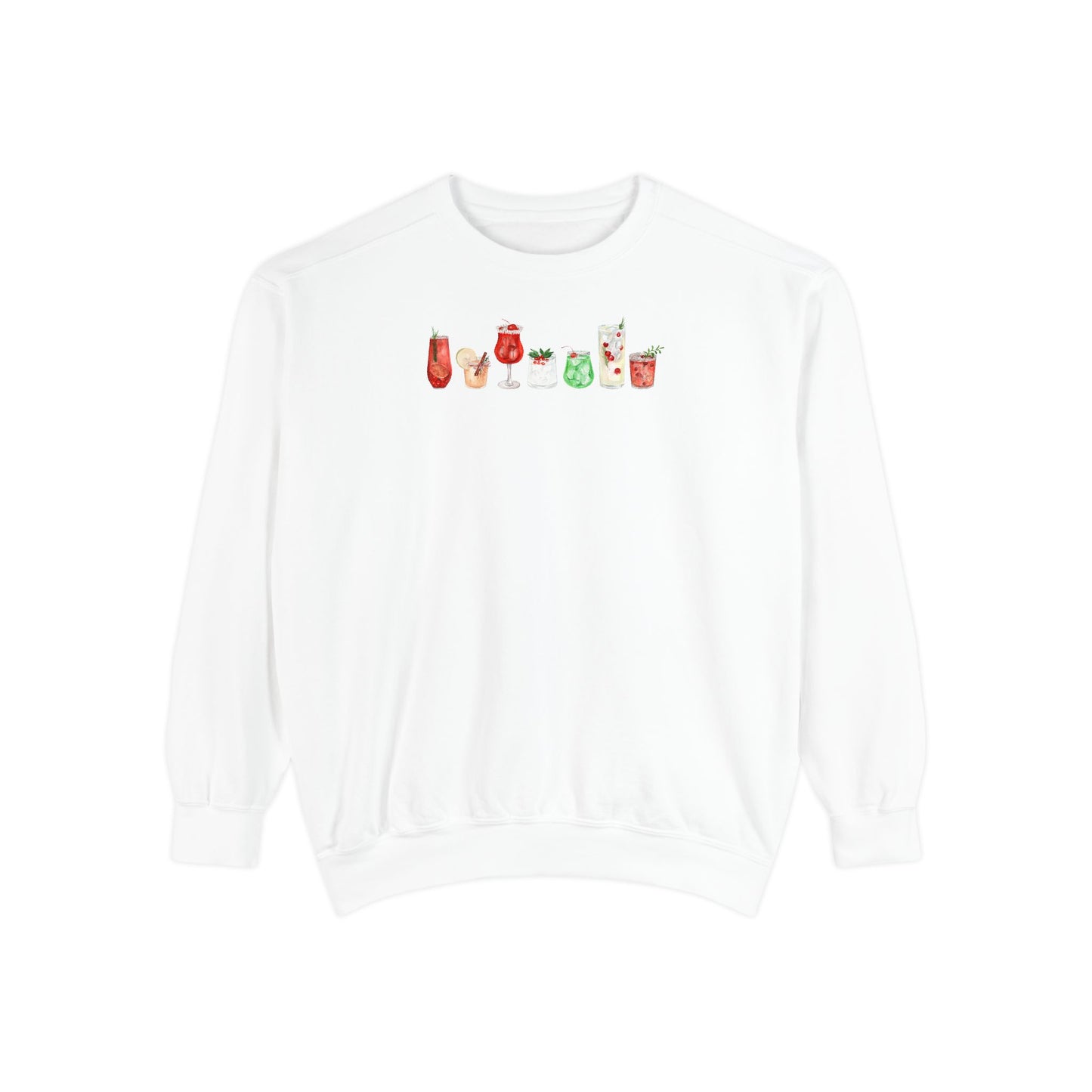 Christmas Cocktails Comfort Colors Sweatshirt