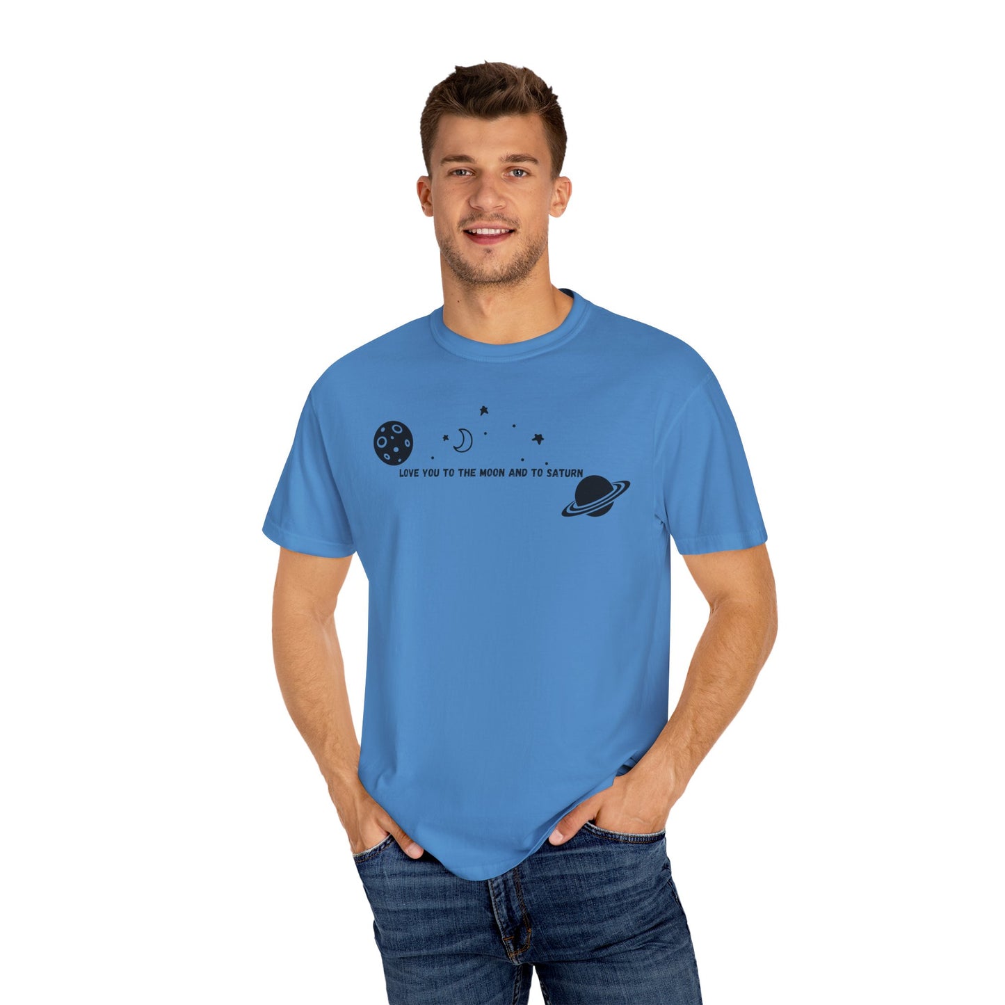 Love You to the Moon and to Saturn Comfort Colors Tee