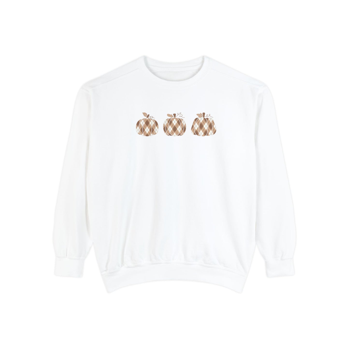 Plaid Pumpkins Comfort Colors Sweatshirt