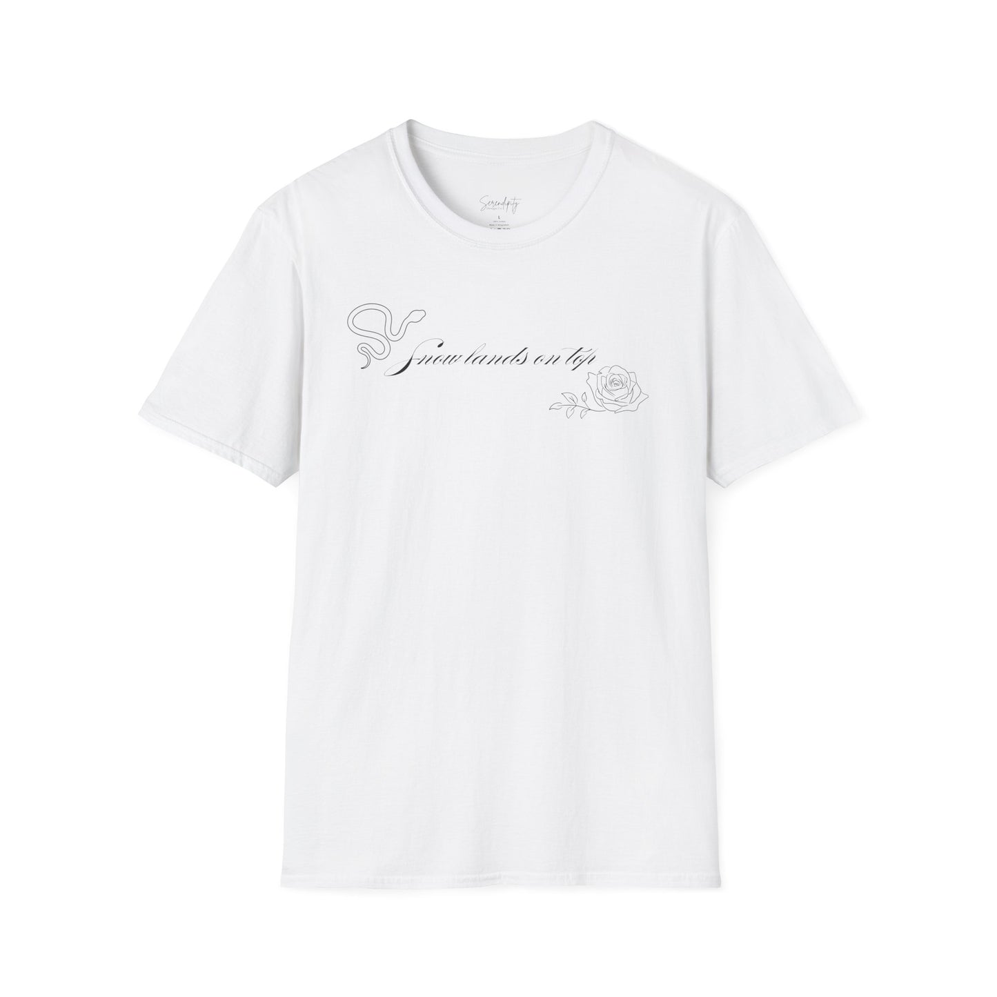 Snow Lands On Top Soft Style Tee