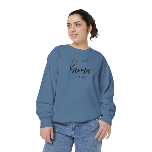 Karma Comfort Colors Sweatshirt