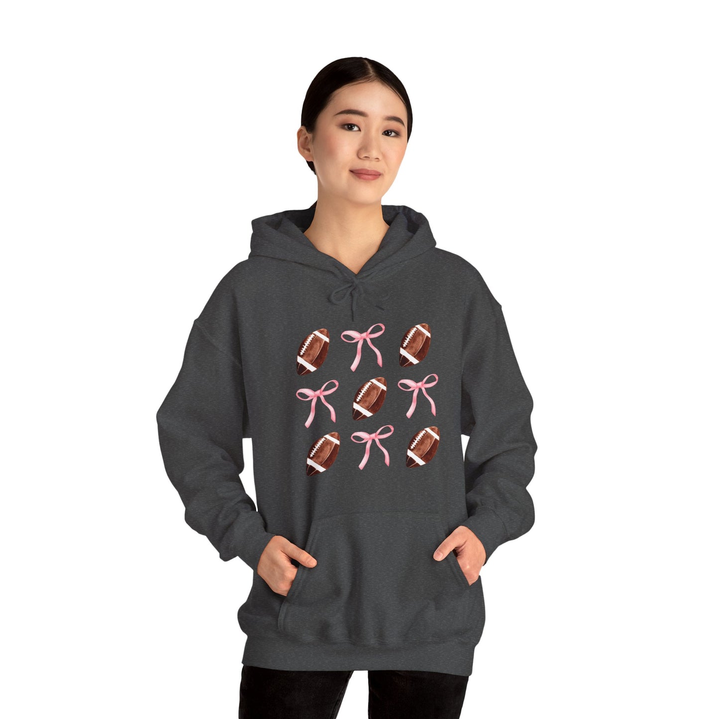 Football Bows Unisex Hoodie