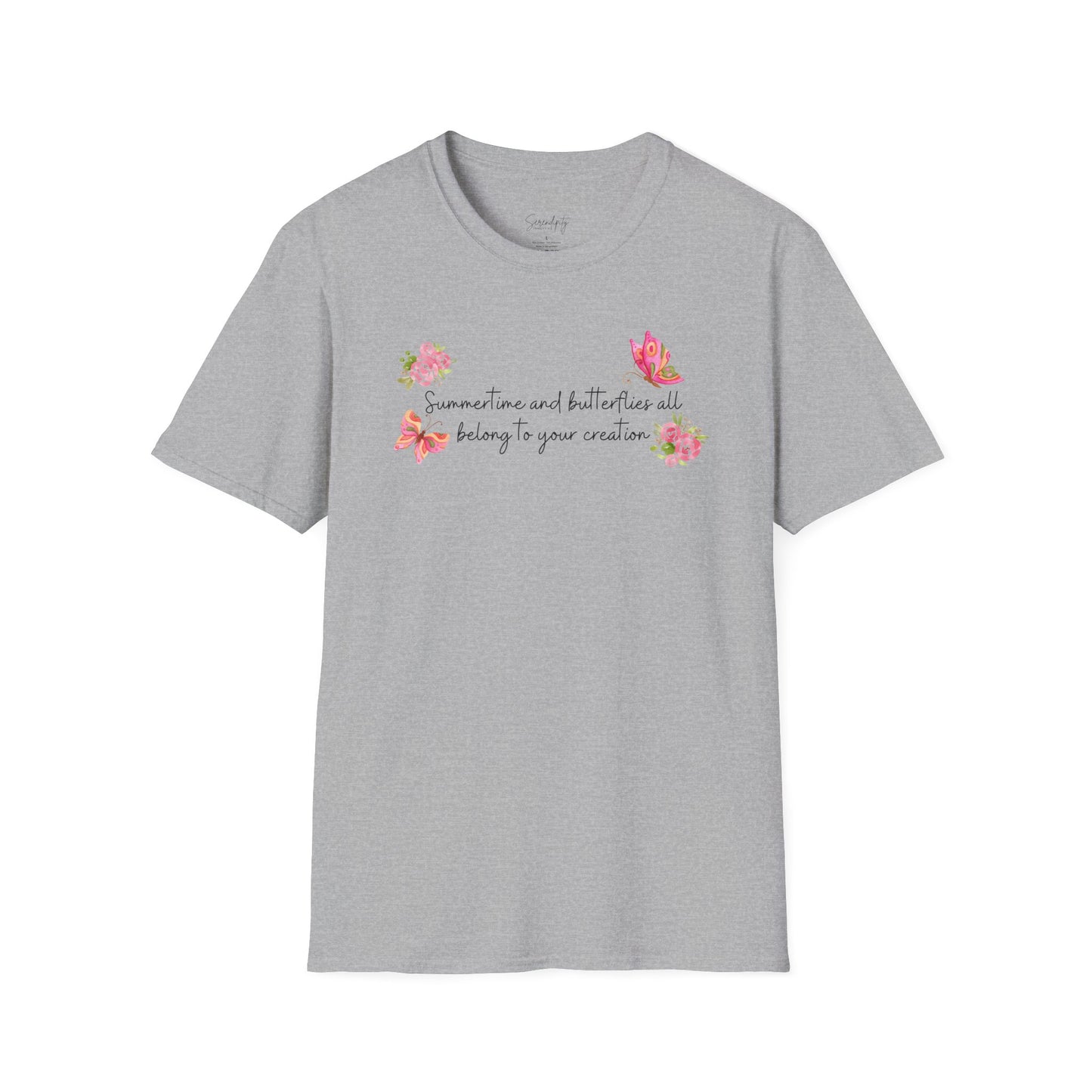Summertime & Butterflies Soft Style Tee