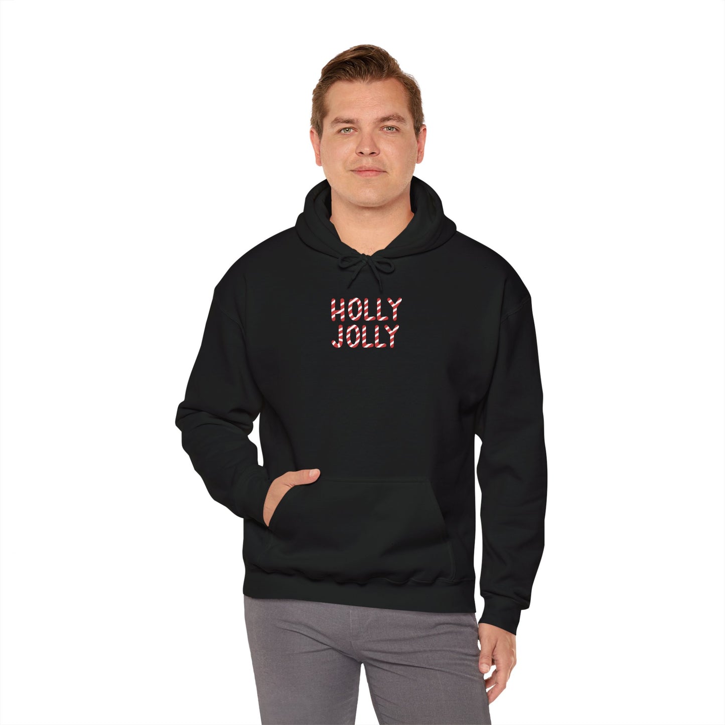 Holly Jolly Candy Cane Unisex Hoodie