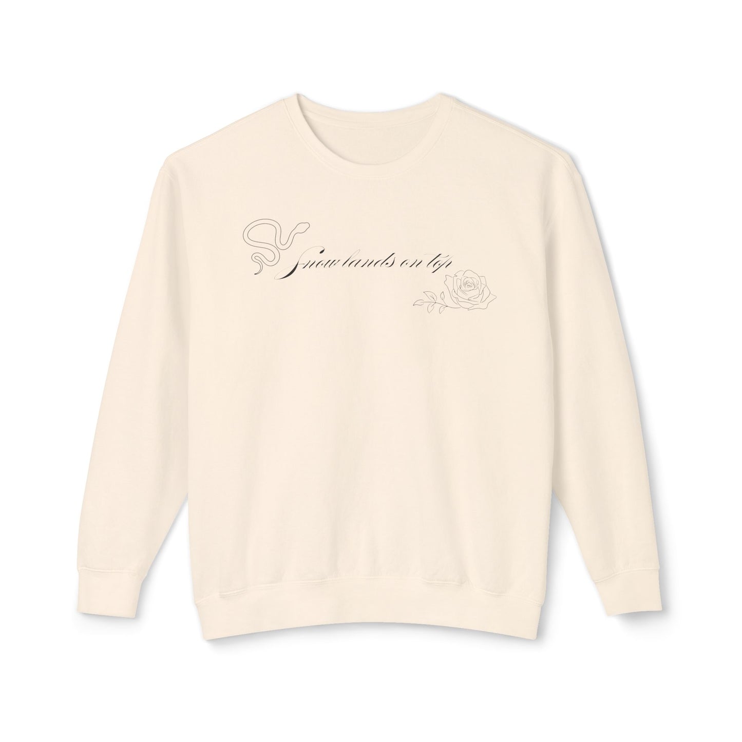Snow Lands On Top Comfort Colors Sweatshirt