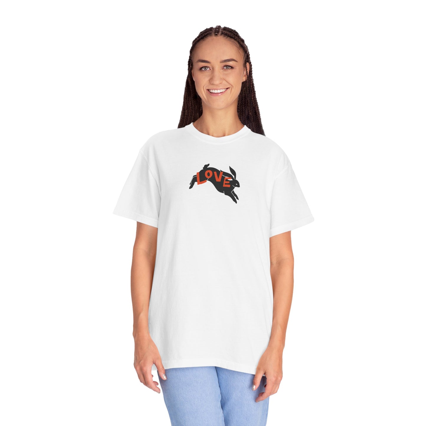 Love On Tour Bunny Comfort Colors Tee