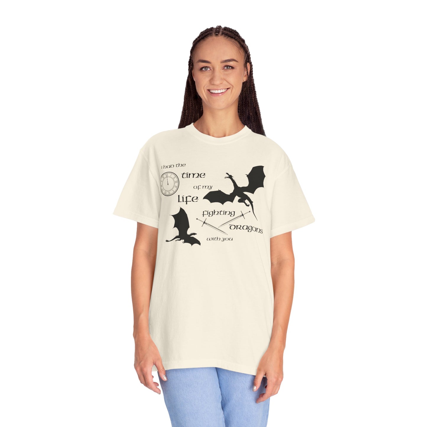 Fighting Dragons With You Comfort Colors Tee