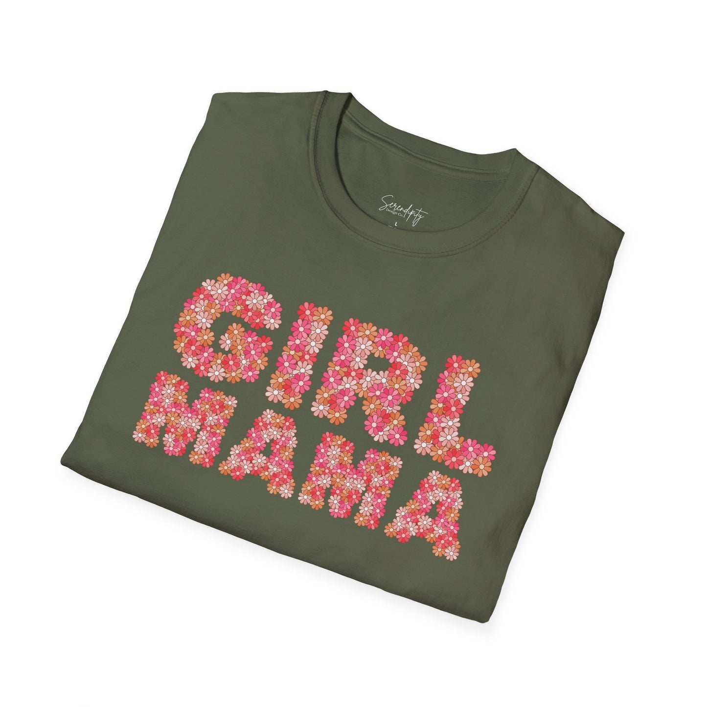 Girl Mama Retro Floral Soft Style Tee