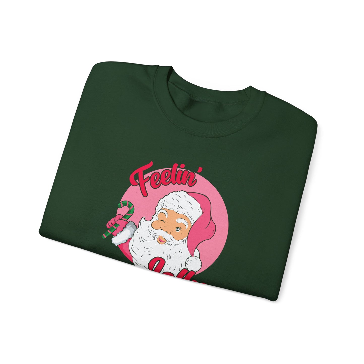 Feelin' Jolly Santa Crewneck Sweatshirt