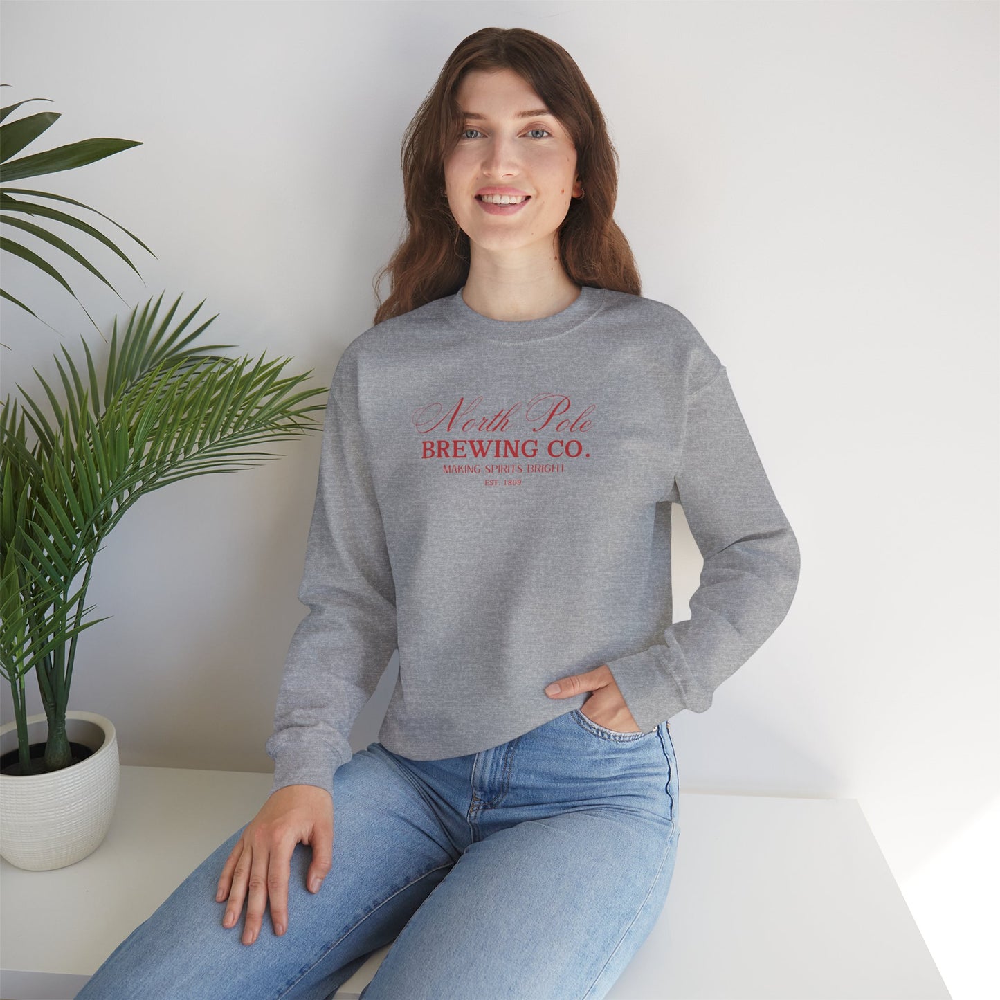 North Pole Brewing Co Red Unisex Crewneck