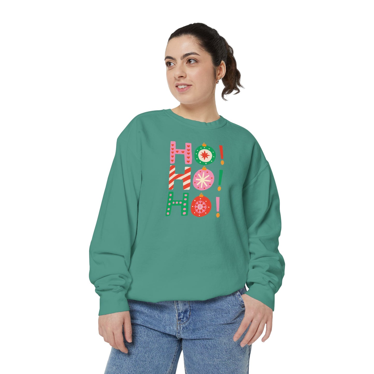 Ho Ho Ho Ornaments Comfort Colors Sweatshirt