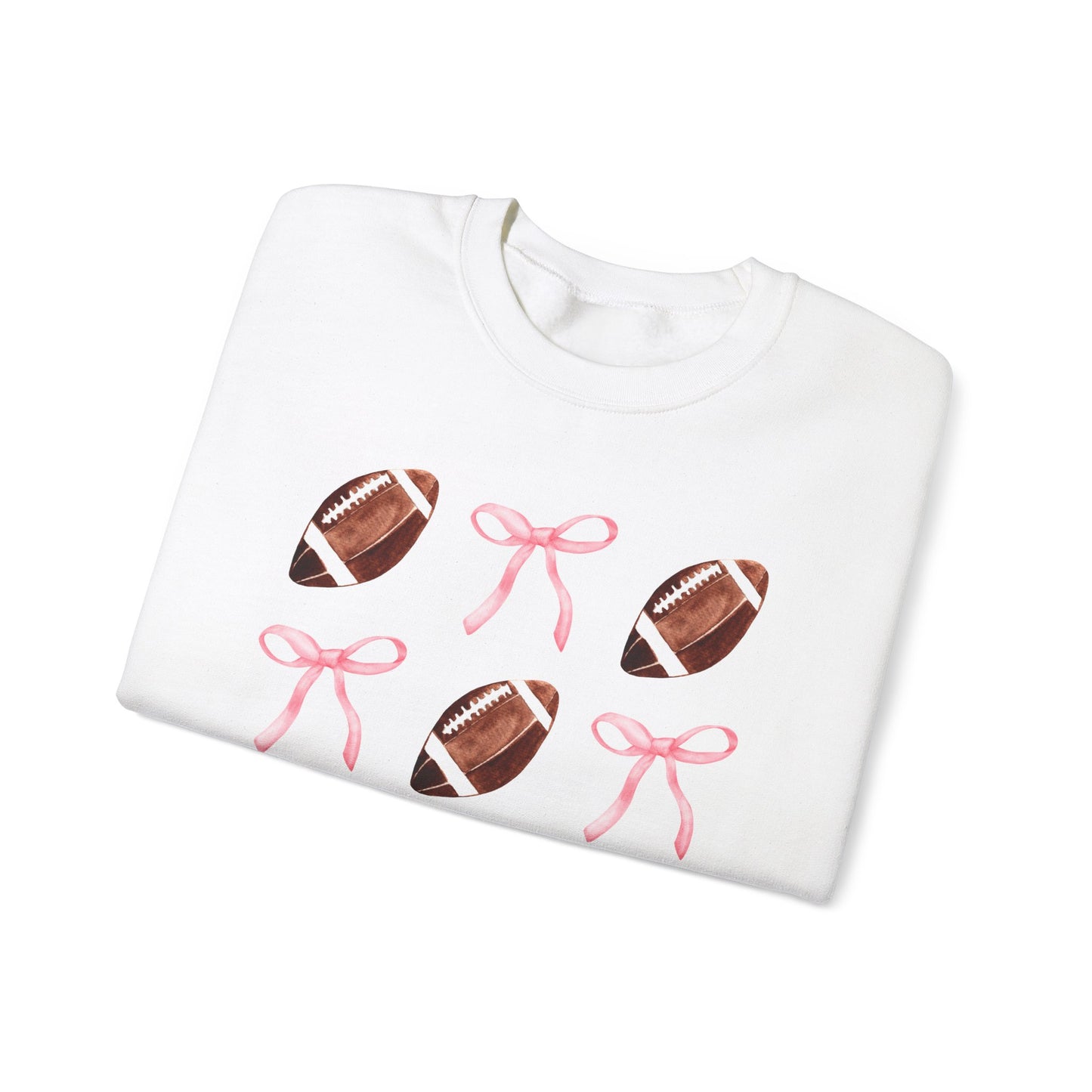 Football Bows Unisex Crewneck