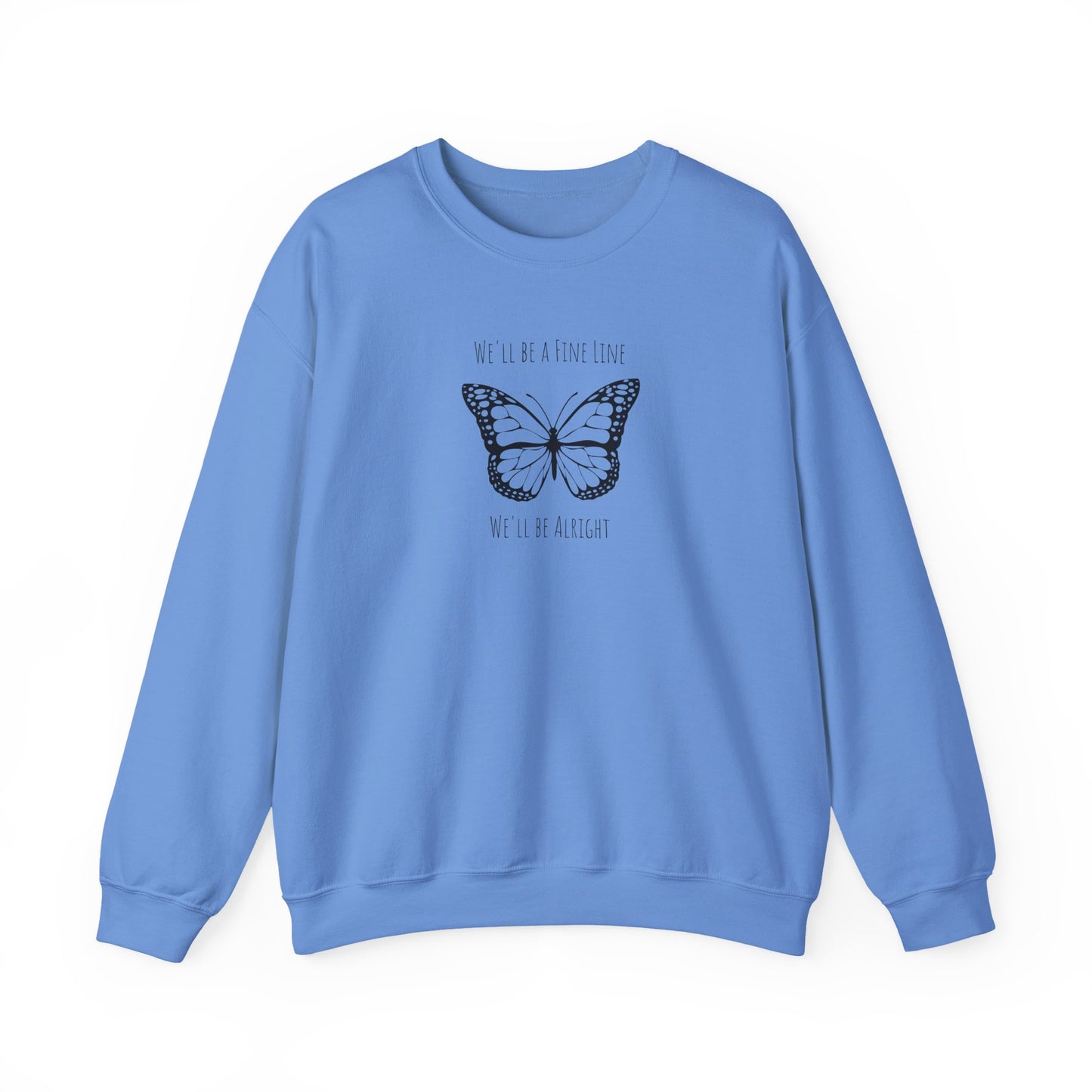 Fine Line Butterfly Crewneck Sweatshirt