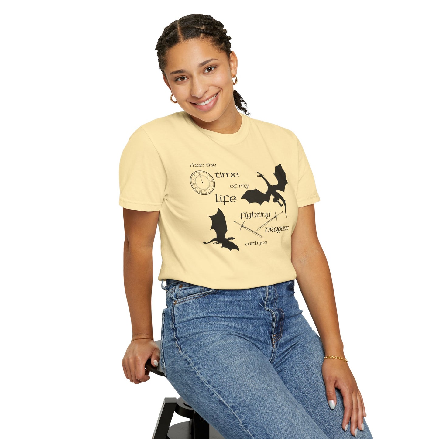 Fighting Dragons With You Comfort Colors Tee