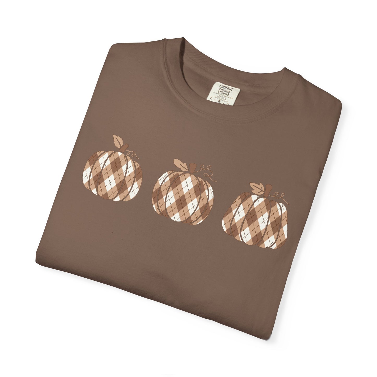 Plaid Pumpkins Comfort Colors Tee