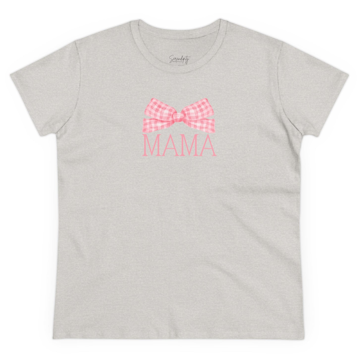 Mama Bow Pink Baby Tee