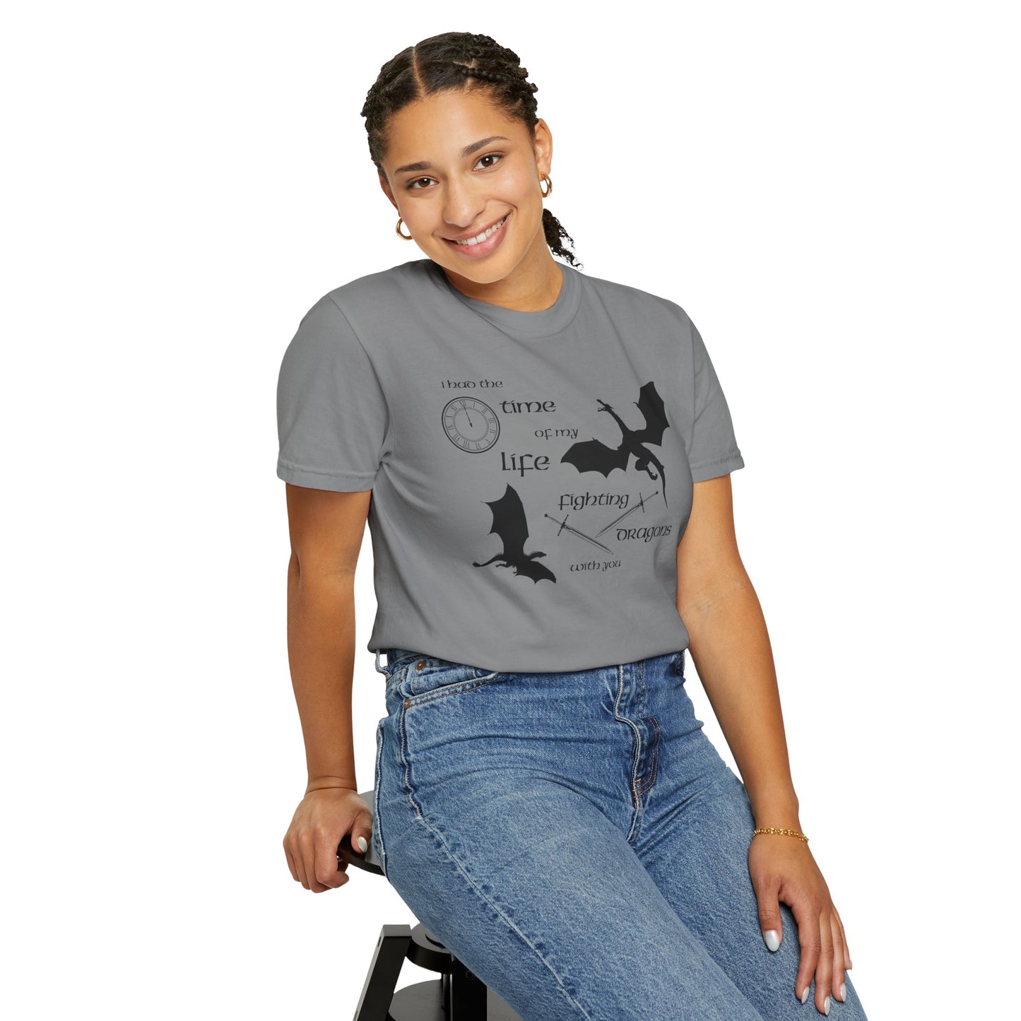 Fighting Dragons With You Comfort Colors Tee