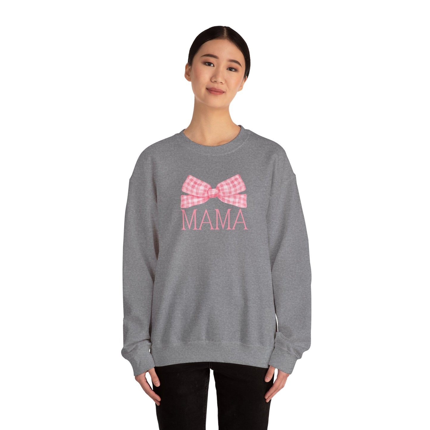 Pink Mama Bow Crewneck Sweatshirt