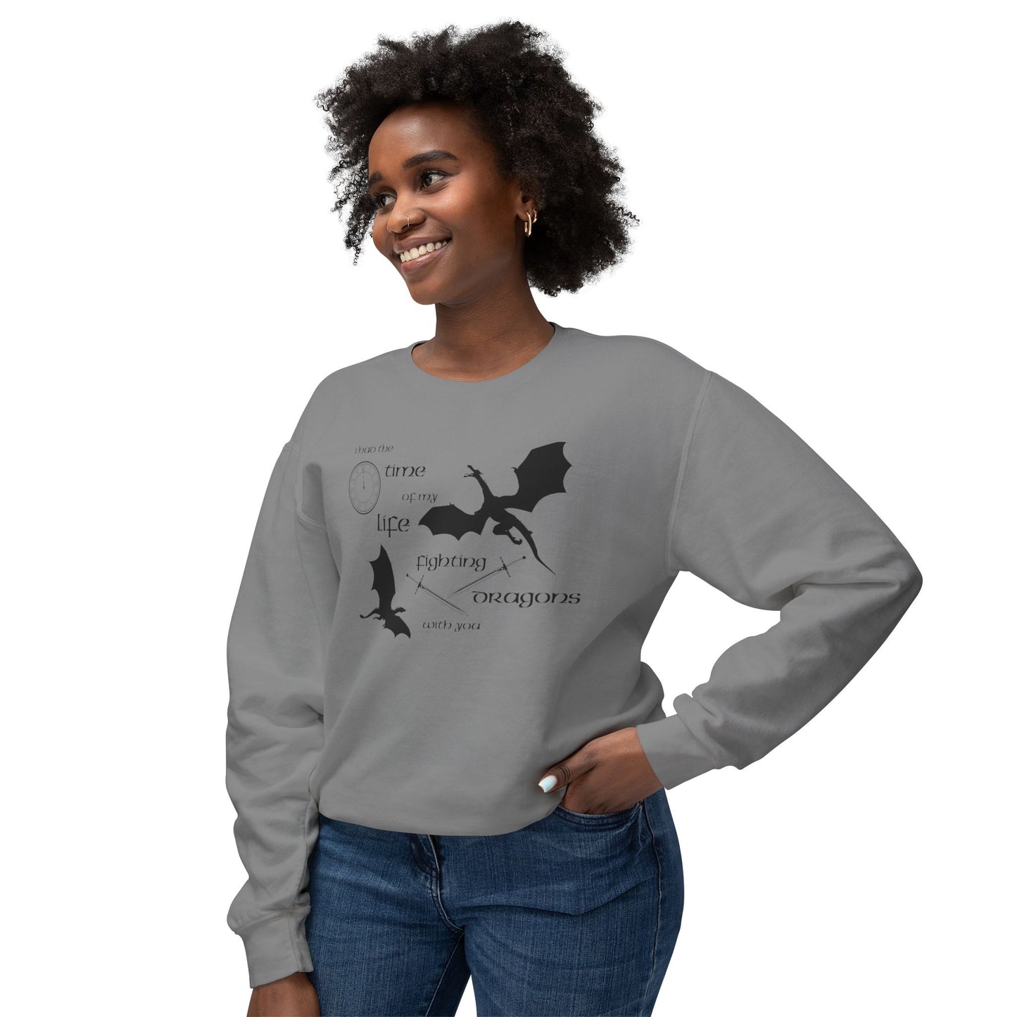 Fighting Dragons With You Comfort Colors Sweatshirt