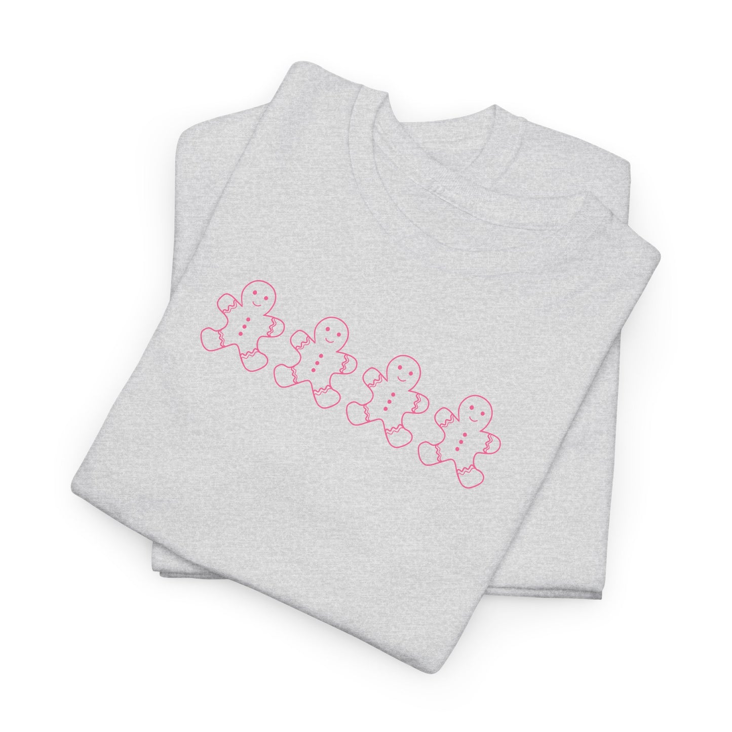 Pink Gingerbread Men Unisex Tee