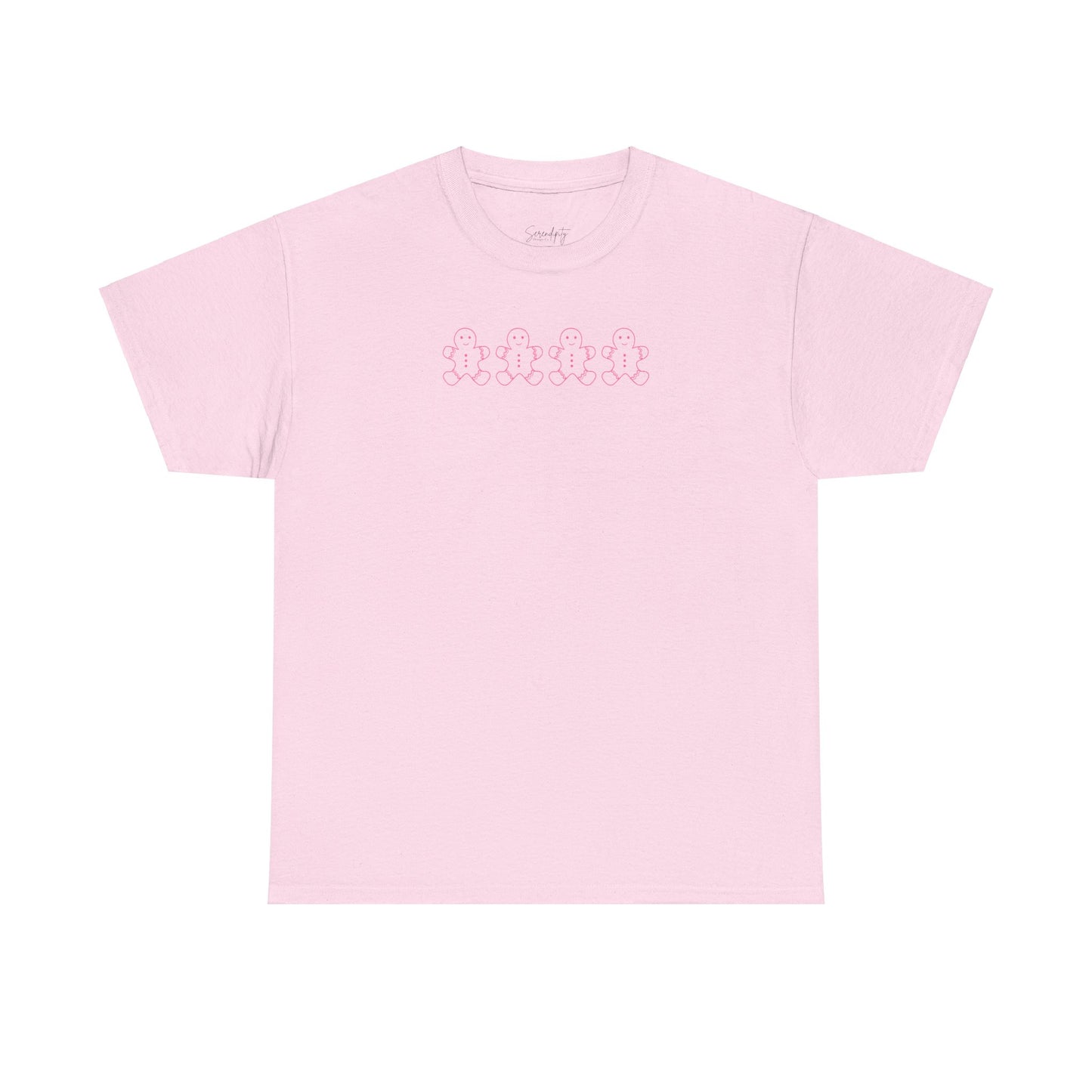 Pink Gingerbread Men Unisex Tee