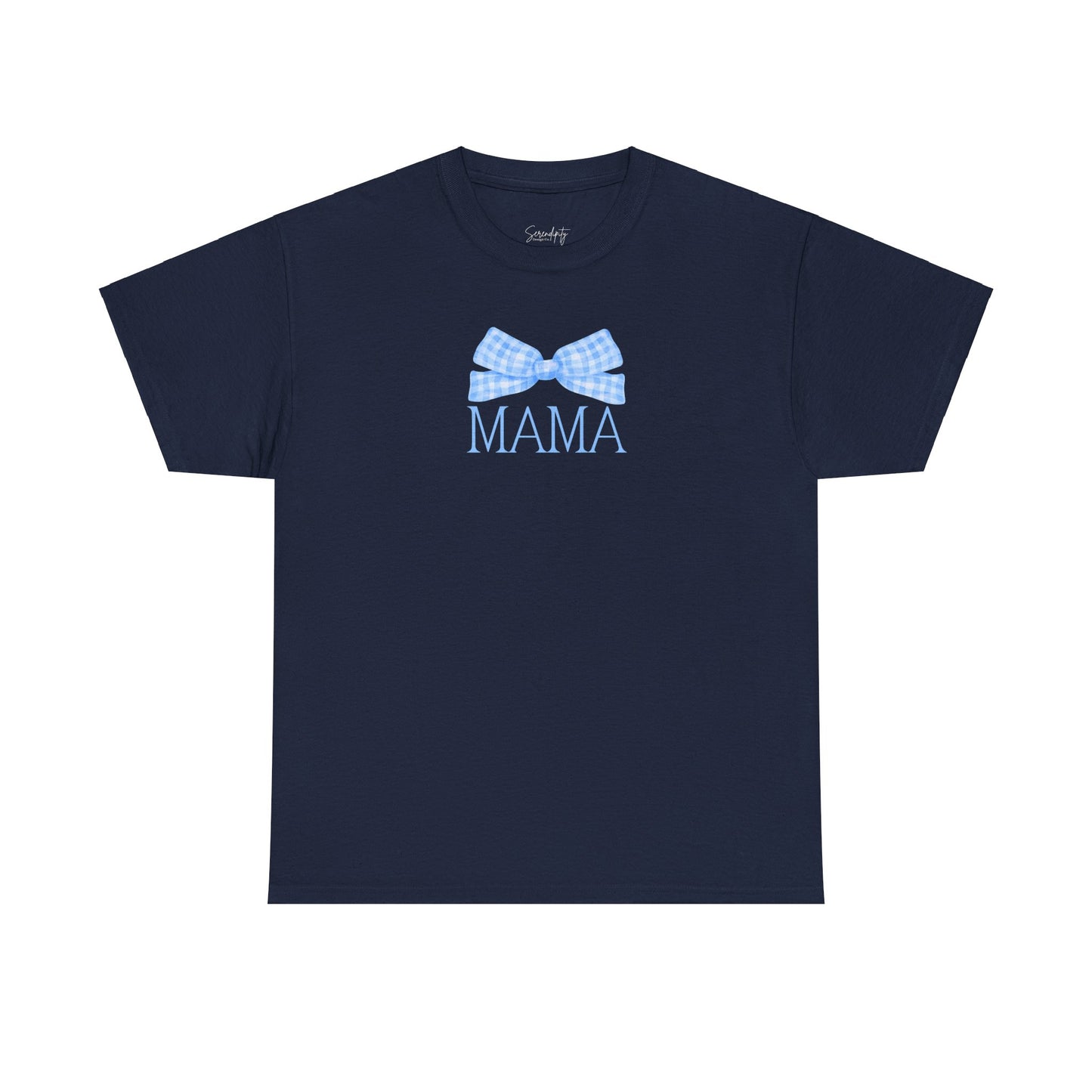 Mama Blue Bow Unisex Tee